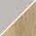 Almond with wood effect frame