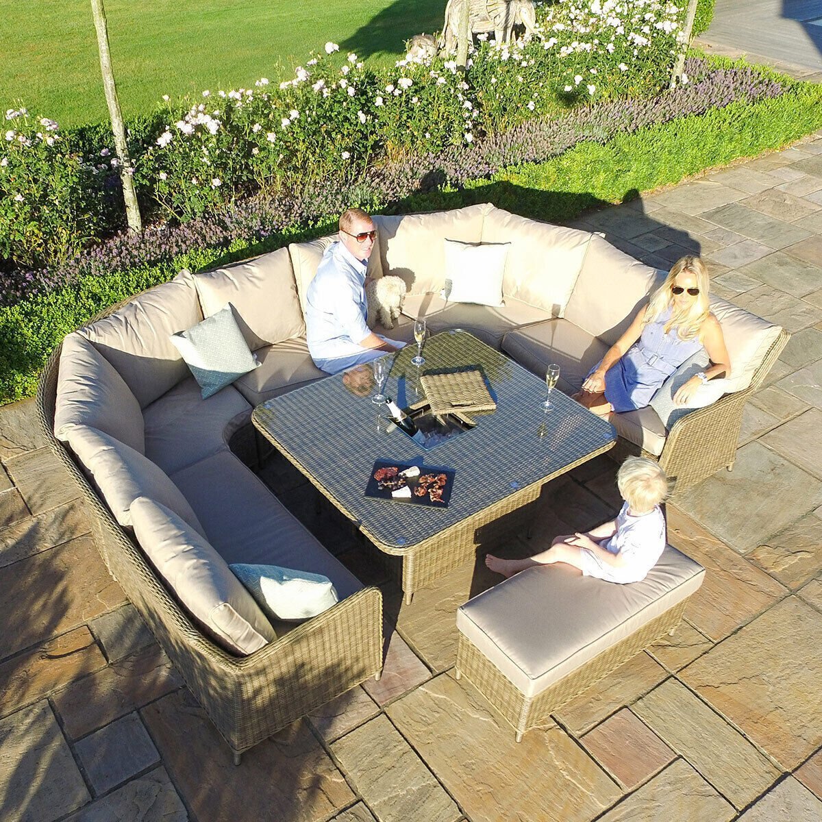Winchester Royal Corner Rattan Lounge - Image 3