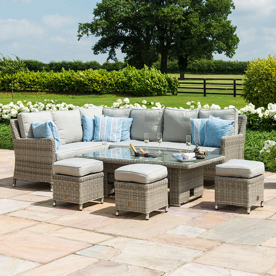 The Oxford Corner Dining Set with Rising Table, Ice Bucket - Image 5
