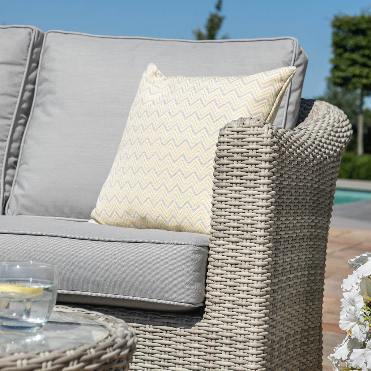 Oxford 3 Seat Rattan Sofa Set - Image 5
