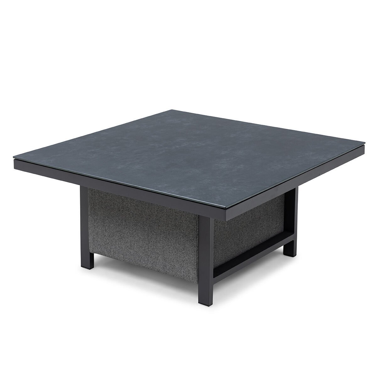 Outdoor Fabric Pulse Square Corner Dining Set with Rising Table - Zinc Grey - Image 8