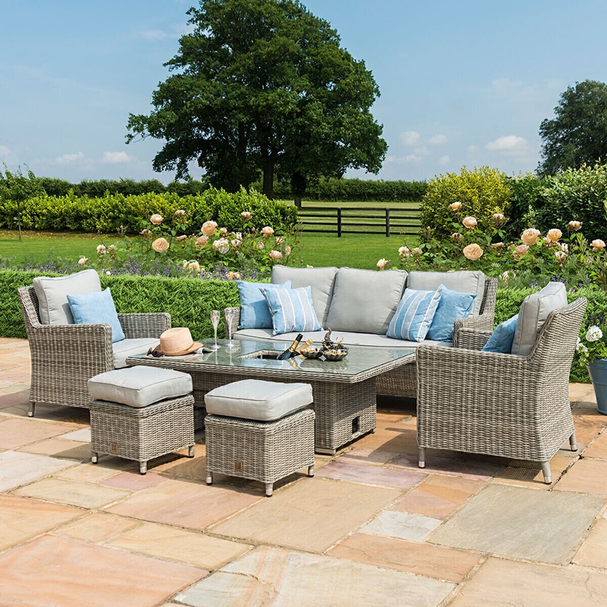 Oxford Rattan Sofa Set – Modern Outdoor Comfort