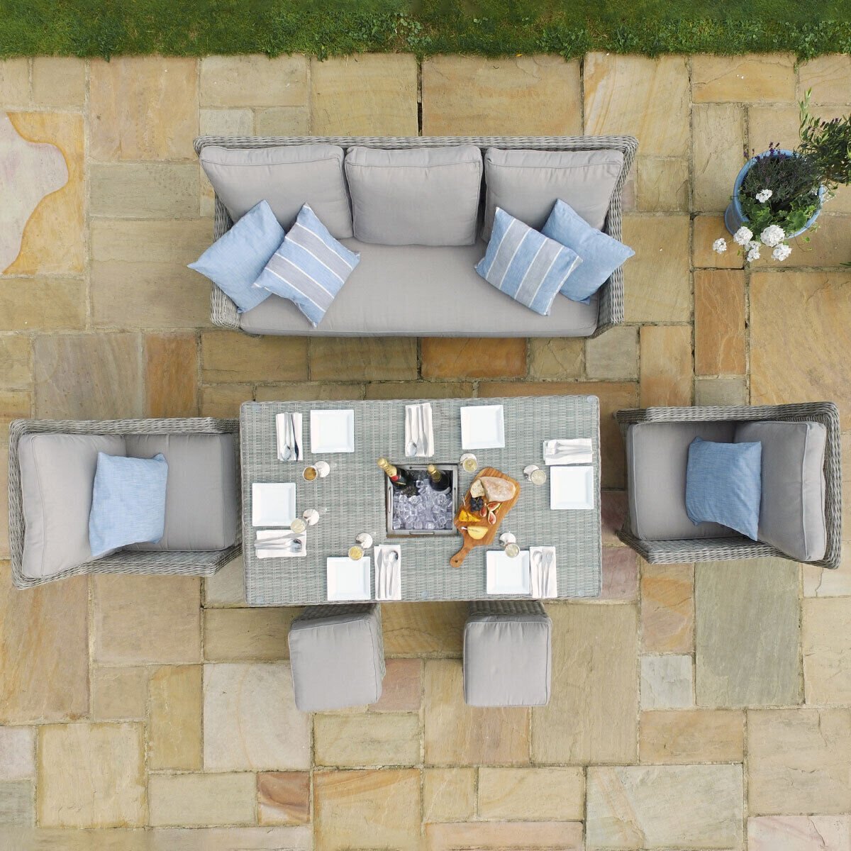 Oxford Rattan Sofa Set – Modern Outdoor Comfort - Image 5