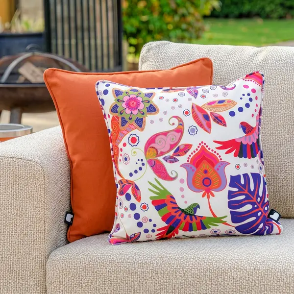 Extreme Lounging - Pair of Parrot Outdoor Scatter Cushions - Orange