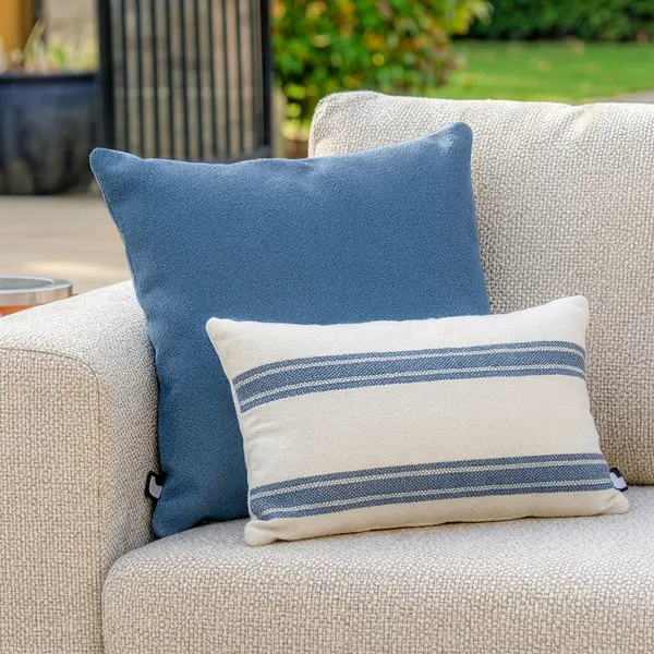 Extreme Lounging - Pair of Aquaclean Mist Outdoor Scatter Cushions - Blue