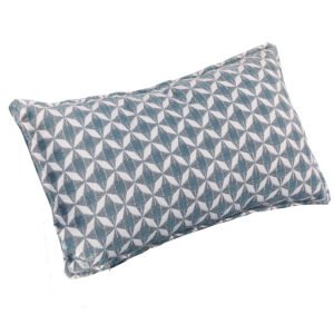 Oak Garden Land - Pair of Outdoor Sunbrella Bolster Cushions (30x50cm) - Mosaic Blue