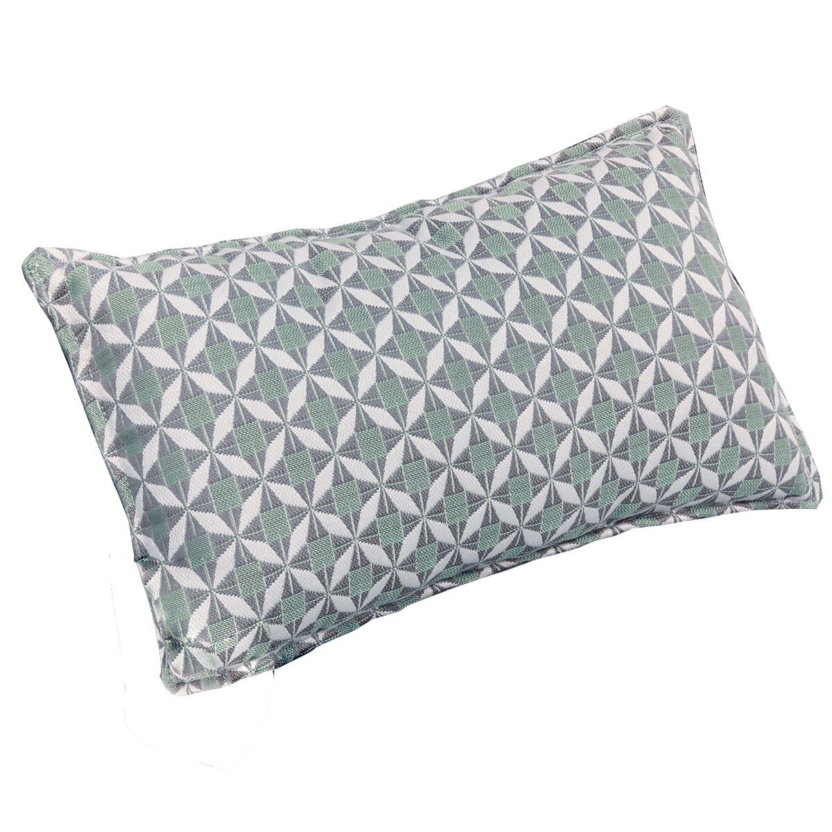 Oak Garden Land - Pair of Outdoor Sunbrella Bolster Cushions (30x50cm) - Mosaic Glacier