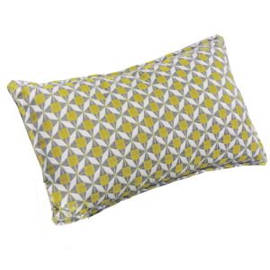Oak Garden Land - Pair of Outdoor Sunbrella Bolster Cushions (30x50cm) - Mosaic Yellow