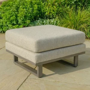 Oak Garden Land - Outdoor Fabric Ethos Footstool - Latte