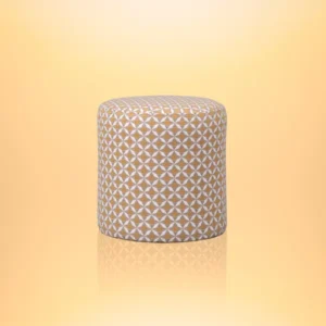 Oak Garden Land - Outdoor Fabric Sunbrella Footstool - Mosaic Yellow