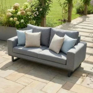 Oak Garden Land - Outdoor Fabric Ethos 2 Seat Sofa - Zinc Grey