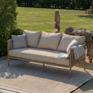 Oak Garden Land - Havana Rope Weave 3 Seat Sofa