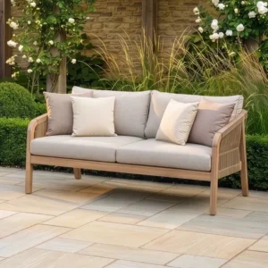 Oak Garden Land - Antigua Rope Weave 2 Seat Garden Sofa