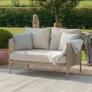 Oak Garden Land - Havana Rope Weave 2 Seat Sofa