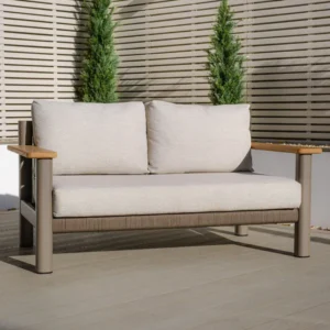 Oak Garden Land - Sicily Rope Weave 2 Seat Sofa - Café