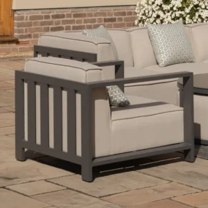 Oak Garden Land - Outdoor Fabric Ibiza Armchair - Oatmeal