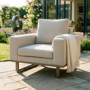 Oak Garden Land - Outdoor Fabric Ethos Garden Sofa Armchair - Latte