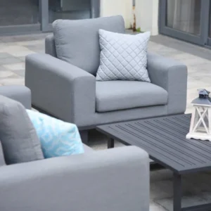 Oak Garden Land - Outdoor Fabric Ethos Garden Sofa Armchair - Flanelle