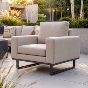Oak Garden Land - Outdoor Fabric Ethos Garden Sofa Armchair - Oatmeal