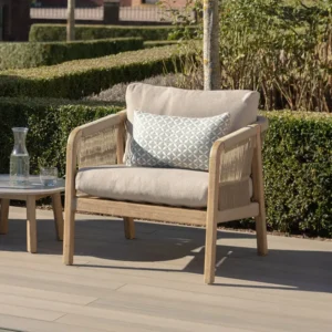Oak Garden Land - Martinique Rope Weave Lounge Chair