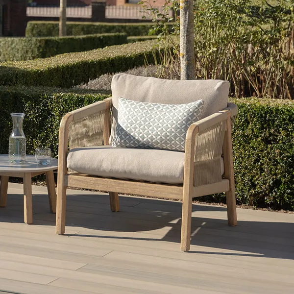 Oak Garden Land - Martinique Rope Weave Lounge Chair