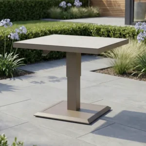 Oak Garden Land - Aluminium Square Outdoor Rising Table - Café