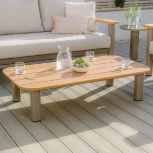 Oak Garden Land - Sicily Teak Rectangular Coffee Table - Café
