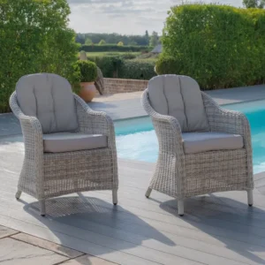 Oak Garden Land - Pair of Oxford Heritage Rattan Dining Chairs