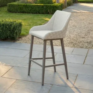 Oak Garden Land - Outdoor Fabric Regal Bar Stool - Latte